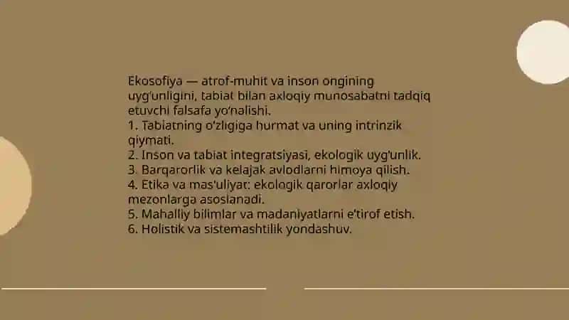 Ekosofiya 3