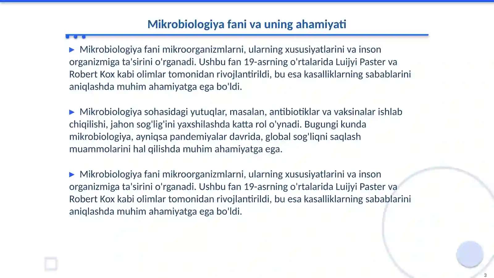 Mikrobiologiya fani Koronoviruskar va ukarning hozirgi kundagi muammolari 3