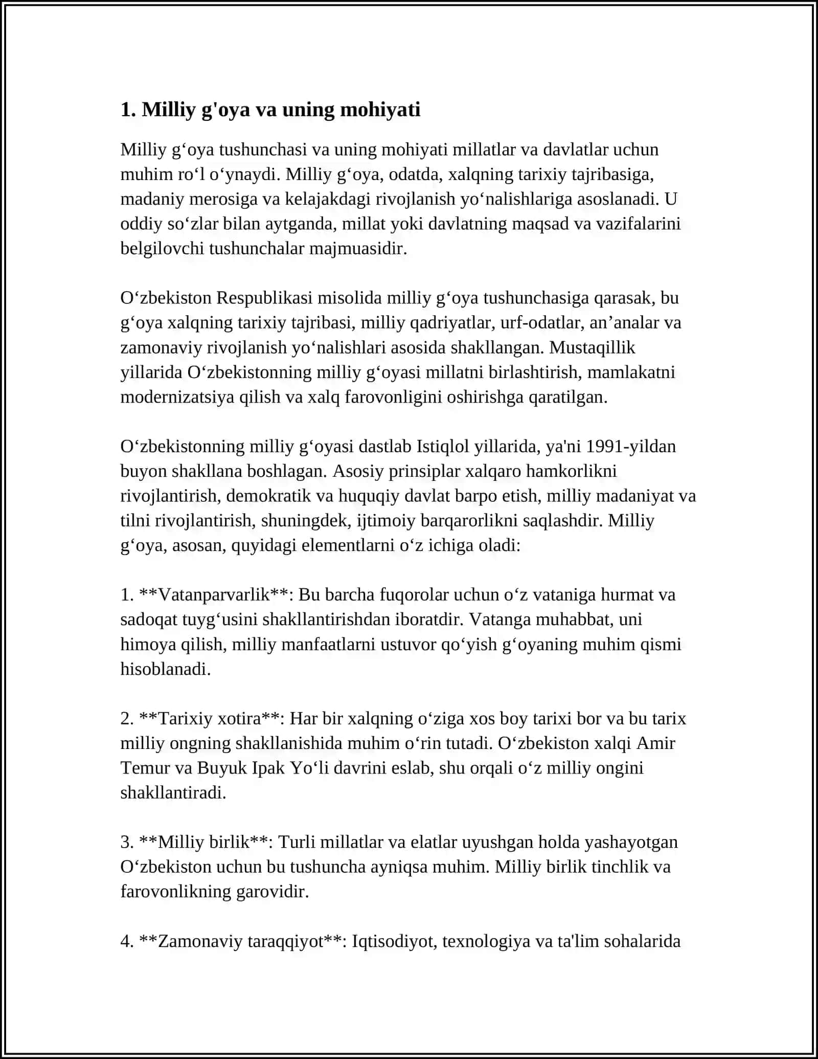 DUNYODAGI MAFKURAVIY KURASHLAR SHAROITIDA MILLIY G'OYANING ZARURLIGI 3