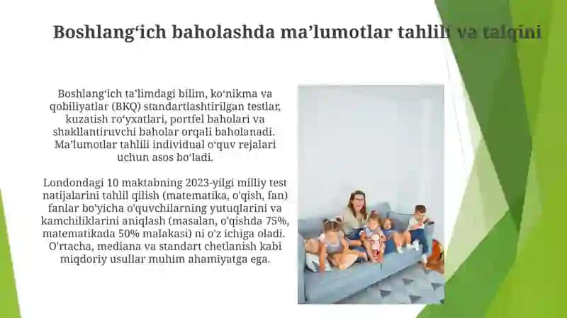 Boshlangʻich sinf taʼlimda bilim, koʻnikma, malakalarni tashxis etish 3