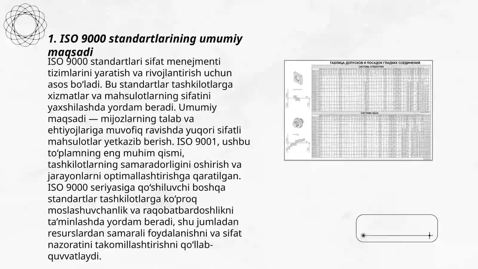 ISO 9000 seryali standartlarning tavsifi va ularni tahlil qilish 3