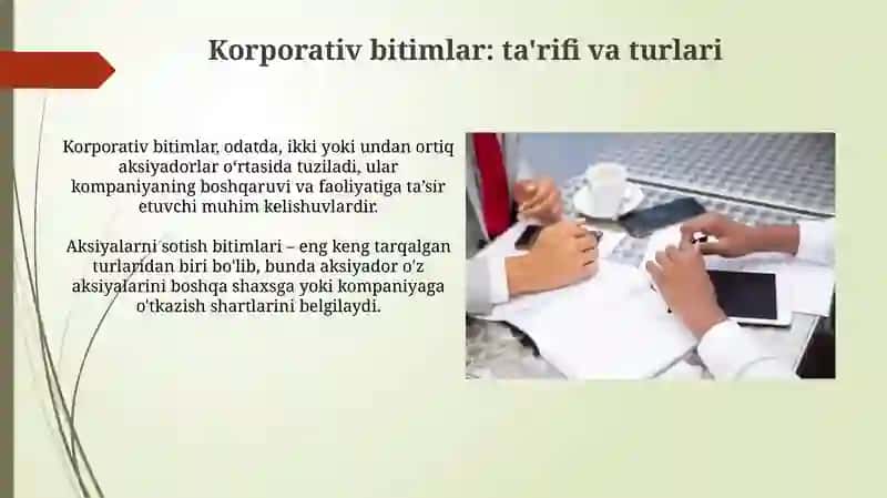 Karparativ shartnomalar mazmuni va ahamiyati 3