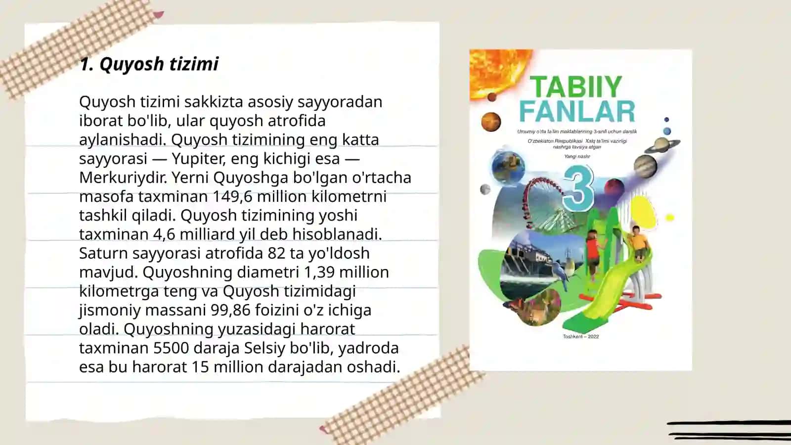 3-4-sinfda "Tabiiy fanlar" darsligi bilan ishlash Danakova Baxtigul 3