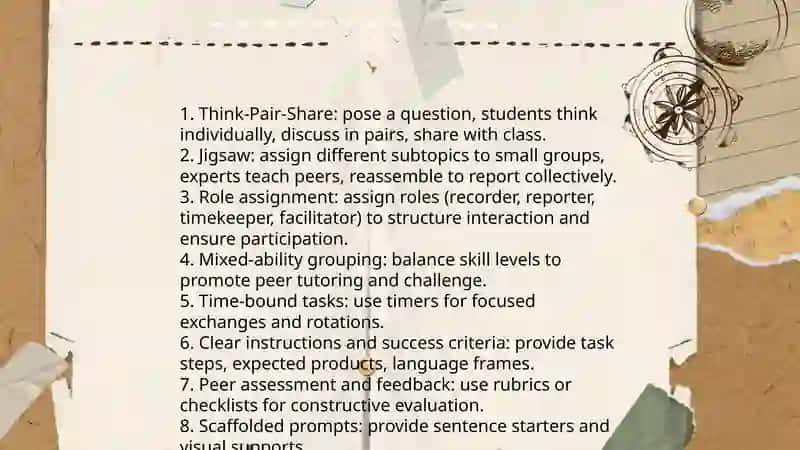 Classroom techniques and activities 3
