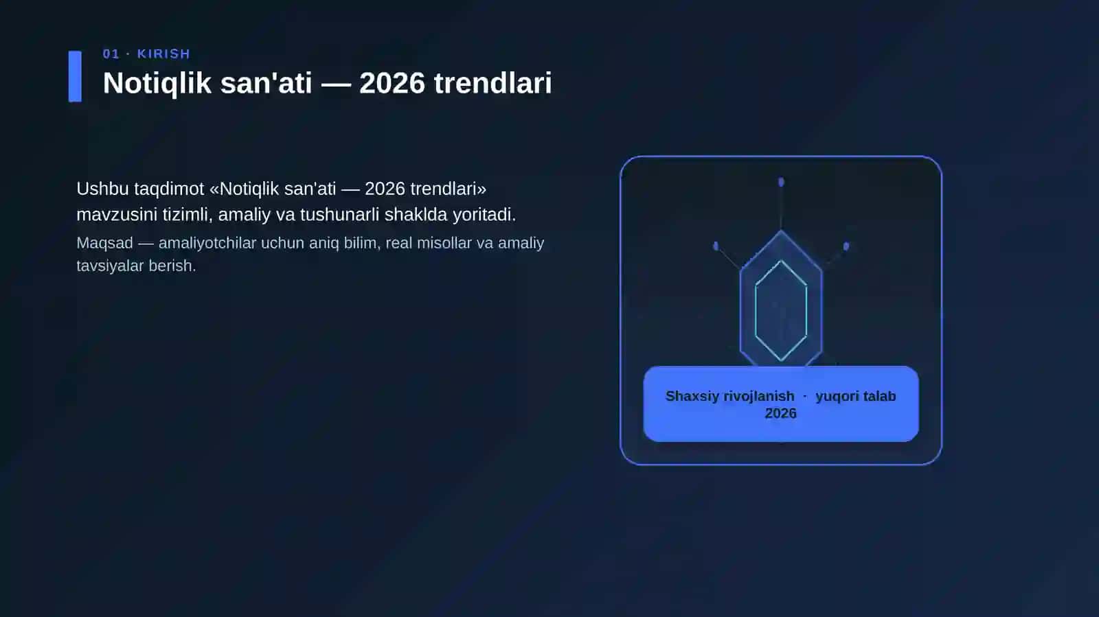 Notiqlik san'ati — 2026 trendlari 3