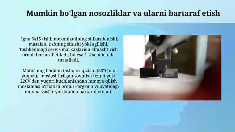 Statsionar Belbog'li Tikuv Mashinasining Tuzuilishi 3