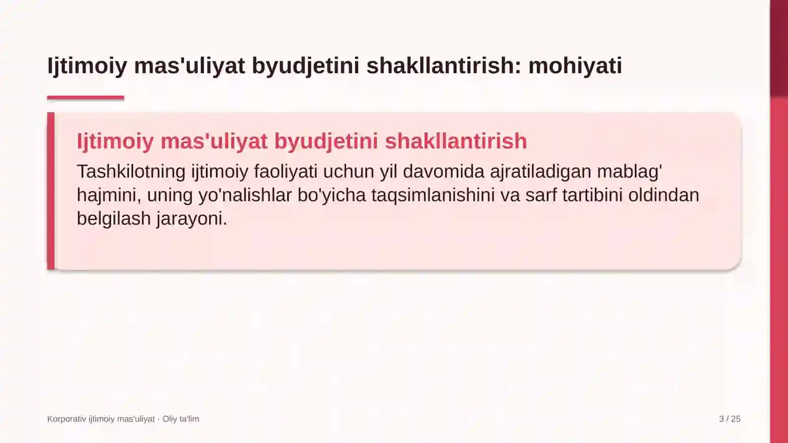 mikroelektronika sohasida ijtimoiy mas'uliyat byudjetini shakllantirish 6612 3