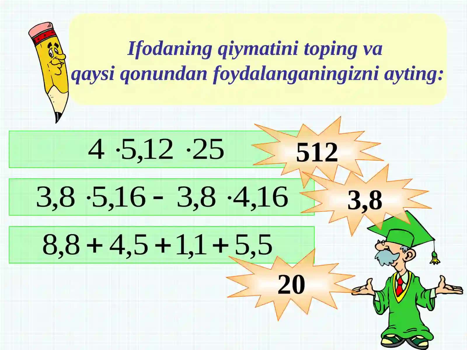 Ifodalarnisoddalashtirish 3