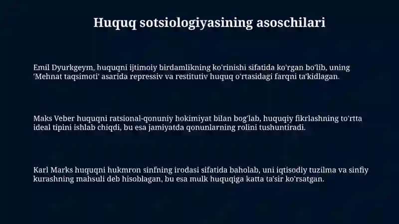 Qonunchilik sotsiologiyasi asoschilari 3