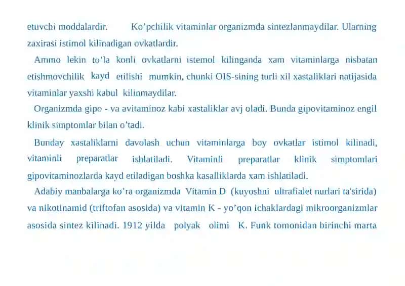 Vitaminlar Kofеrmentlar va Temir Preparatlar Klinikfarmakologiyasi 3