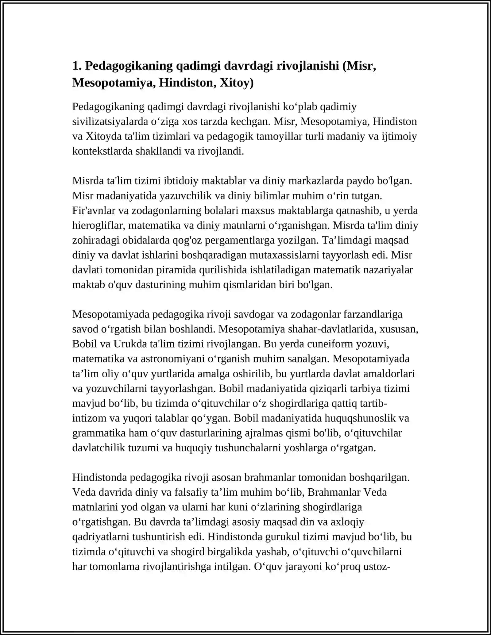 PEDAGOGIKA TARAQQIYOTI VA TARIXIYLIGI 3
