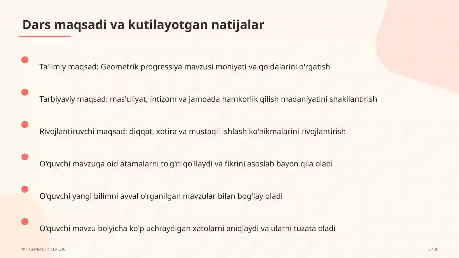 Geometrik progressiya (9-sinf) 3