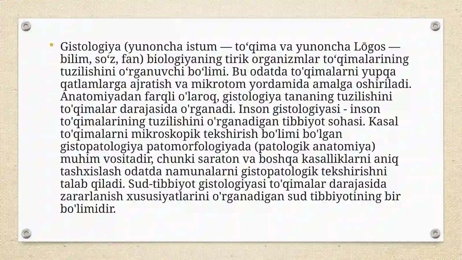 Gistologik na'munalar olish uchun mo'ljallangan qurilmalarning umumiy tuzilishi 3
