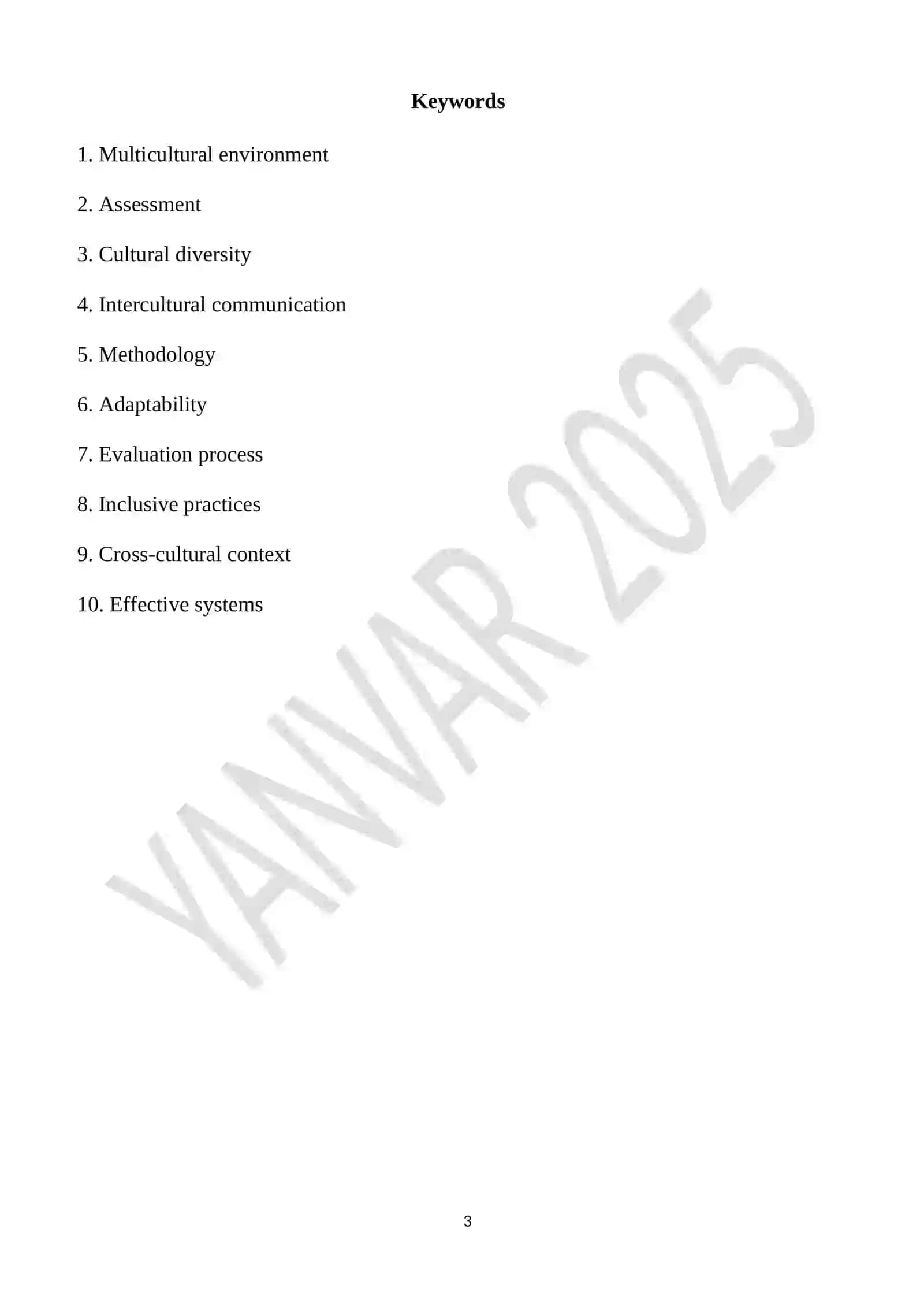 "Assessment in Multicultural Environments:Unique Features" MALAKA ISHI 3
