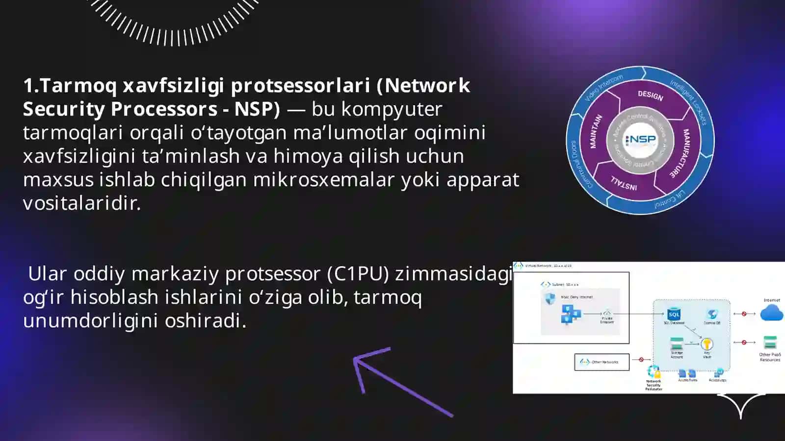 Tarmoq xavfsizligini ta'minlashda ishlatiladigan prossessorlar 3