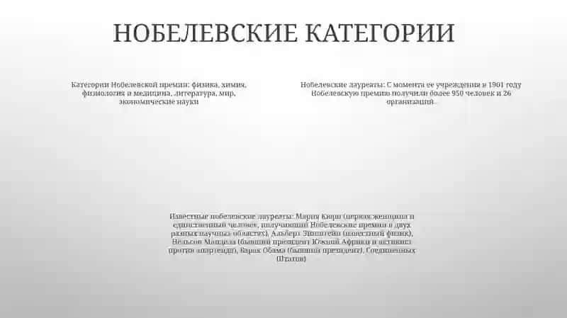 Нобел Лауреаты 3