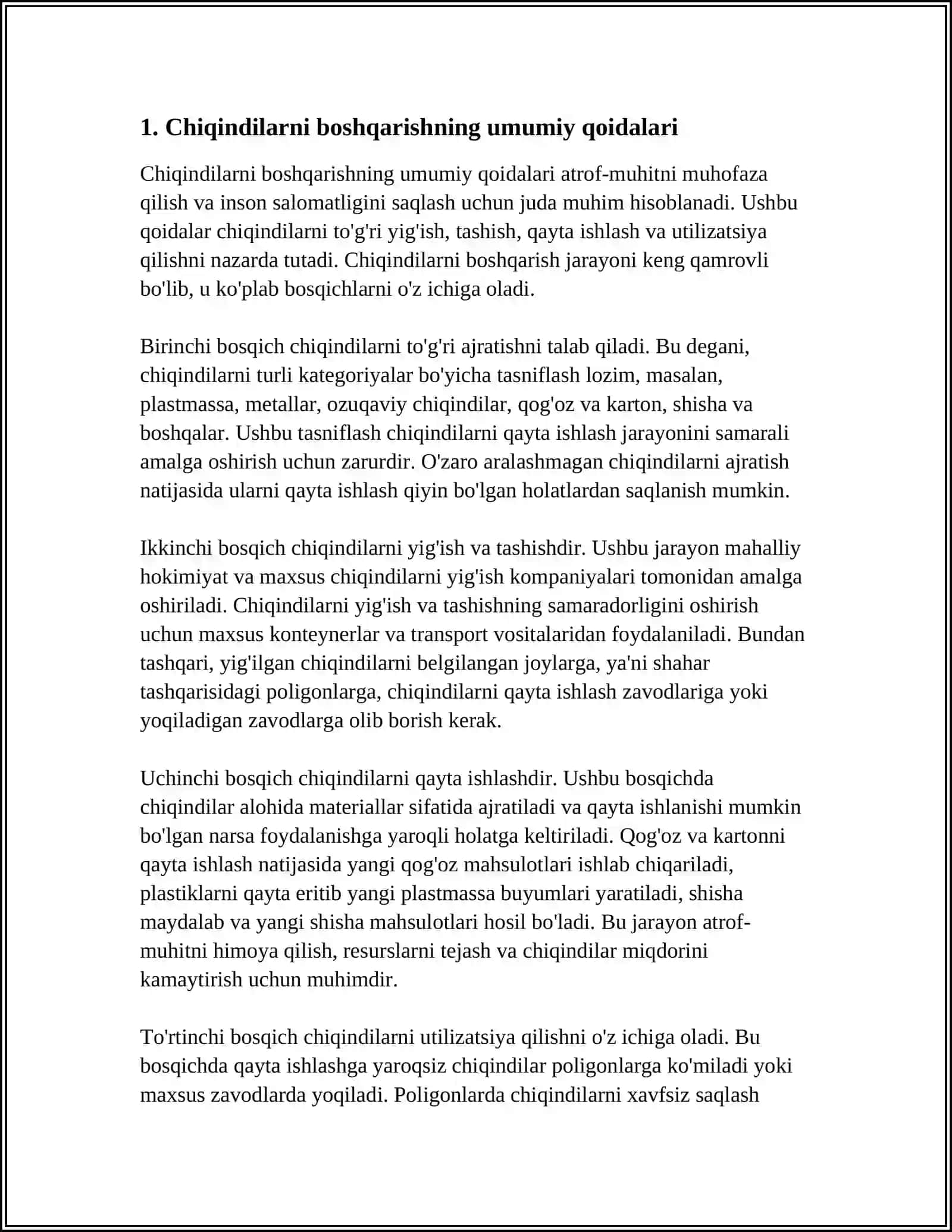 CHIQINDILAR TO'G'RIDA O'ZBEKISTON RESPUBLIKASI QONUNI HAQIDA 3