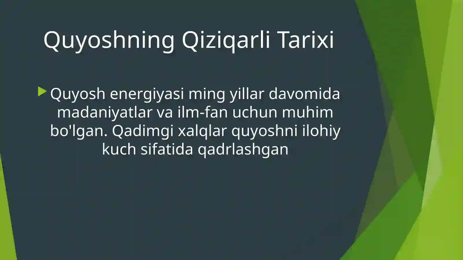 ENERGETIKA TARMOG’IDA QUYOSH ELEKTR STANSIYALARINING ISHLASHI 3