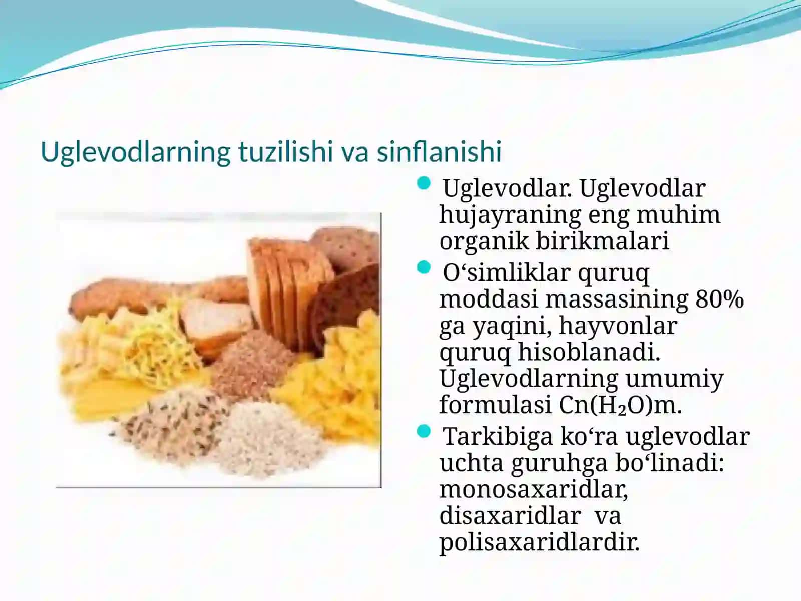 UGLEVODLARNING BIOLOGIK QIYMATI 3