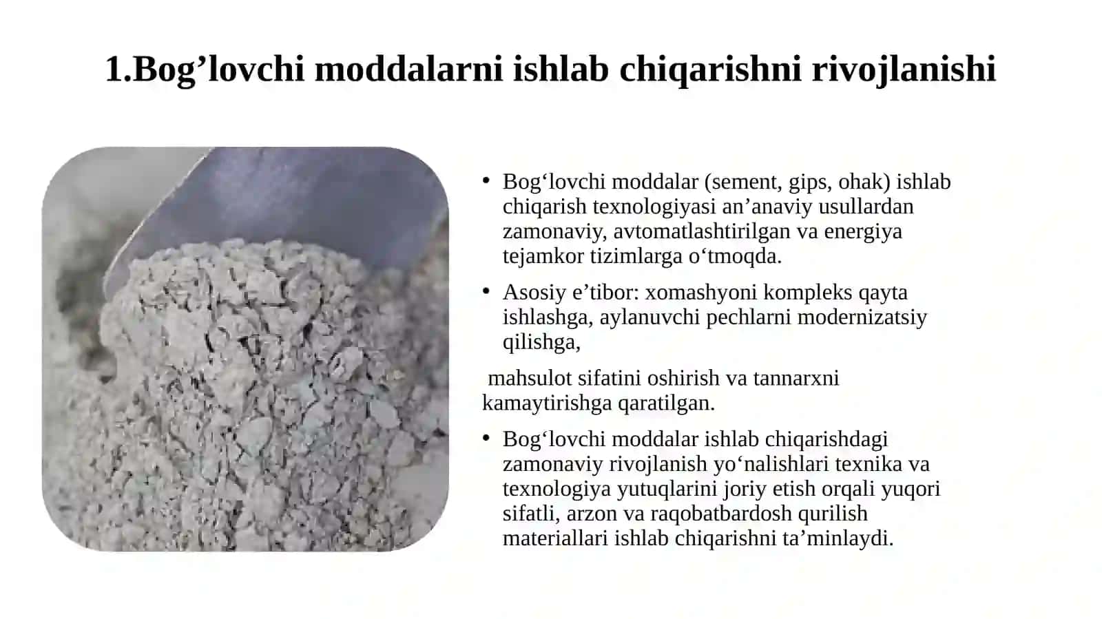 Gips va oxak materiallari haqida maʼlumot 3