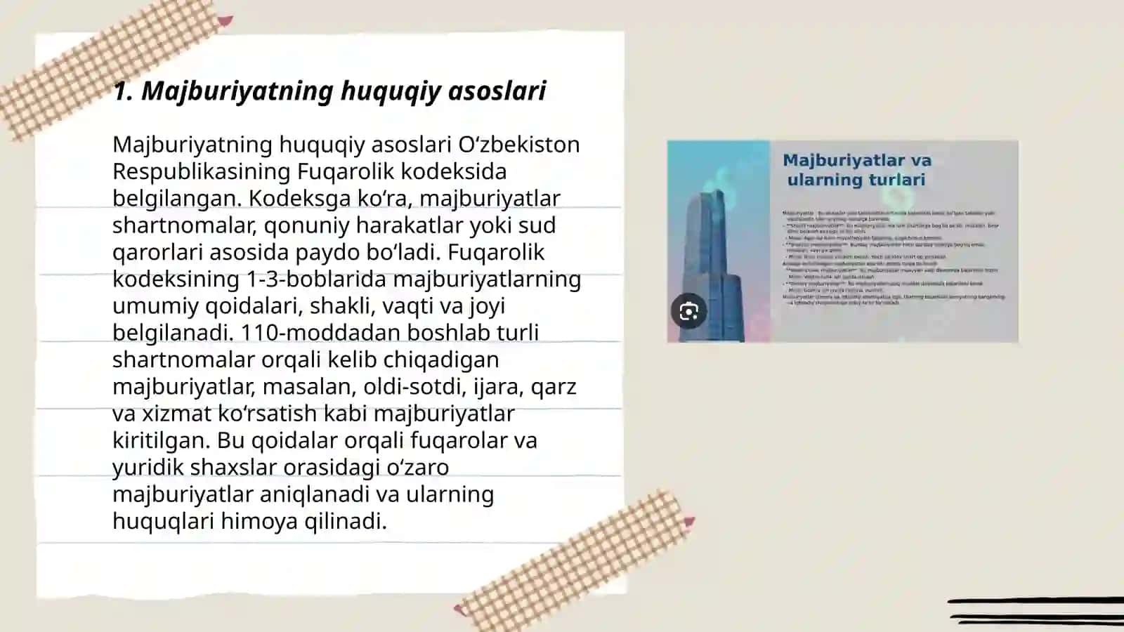 Majburiyatning huquqiy asoslari 3