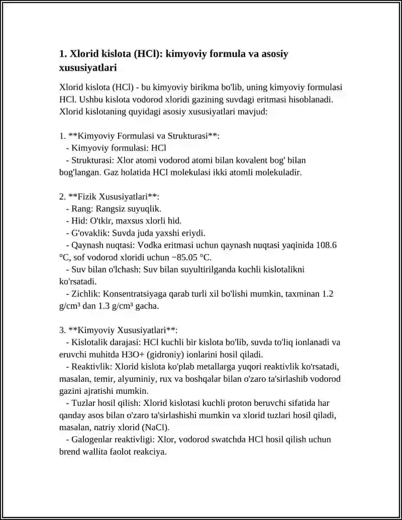 Xlorid kislota 3