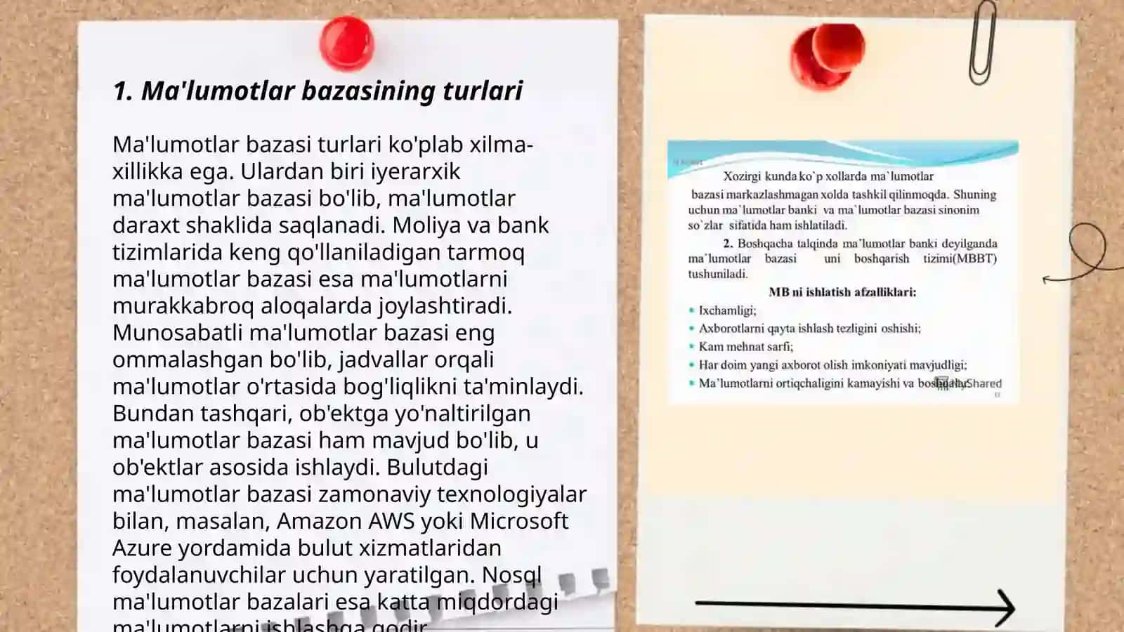 Ma'lumotlar bazasi turlari va axborot tizimlarini qurishdagi roli 3