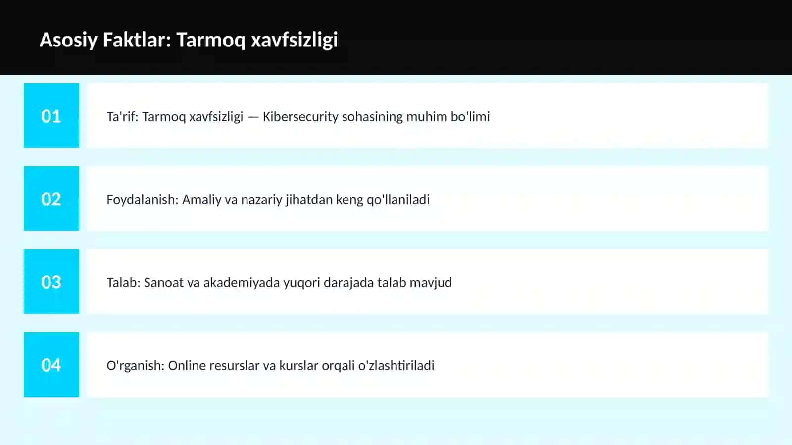 Tarmoq xavfsizligi 3
