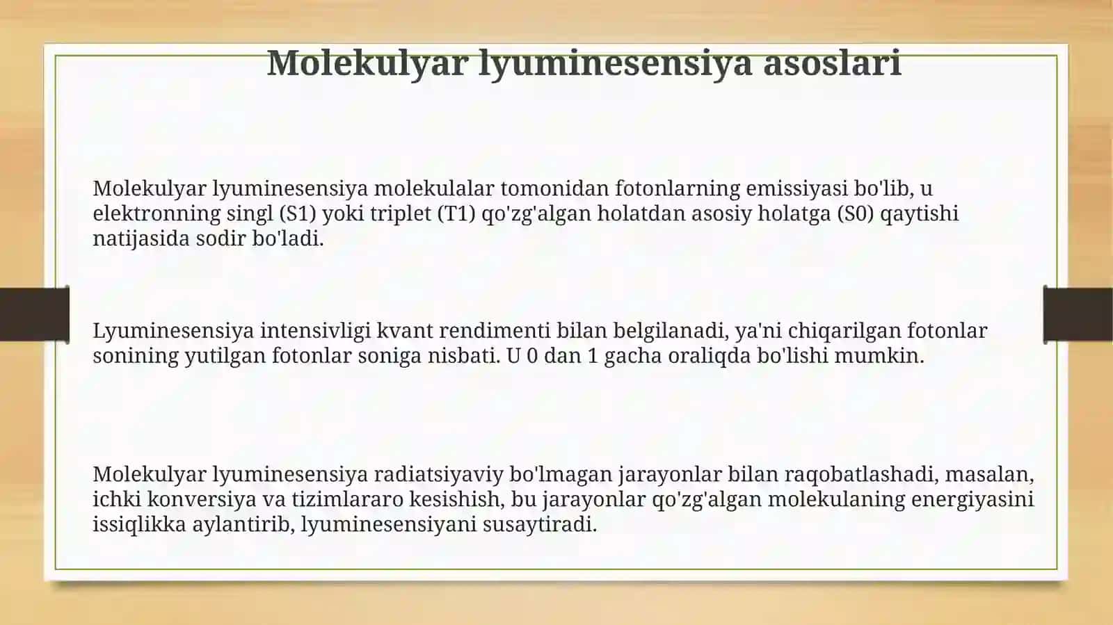 Molekulyar lyuminessensiya 3