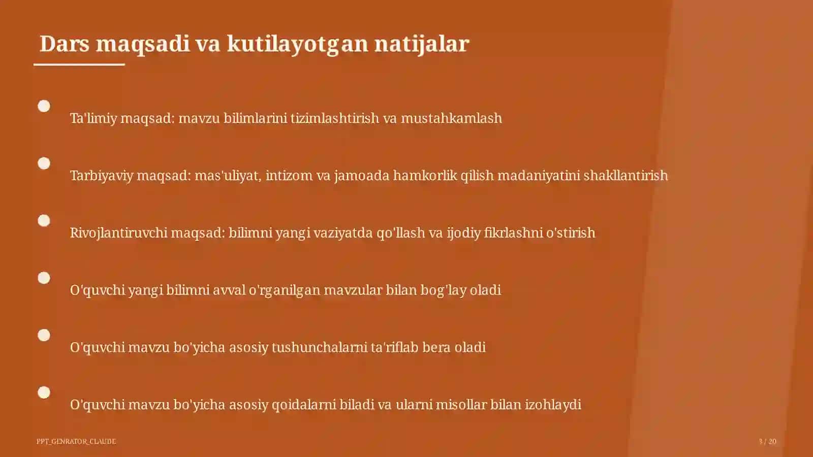 So'zning tarkibi: o'zak va qo'shimcha (3-sinf) 3