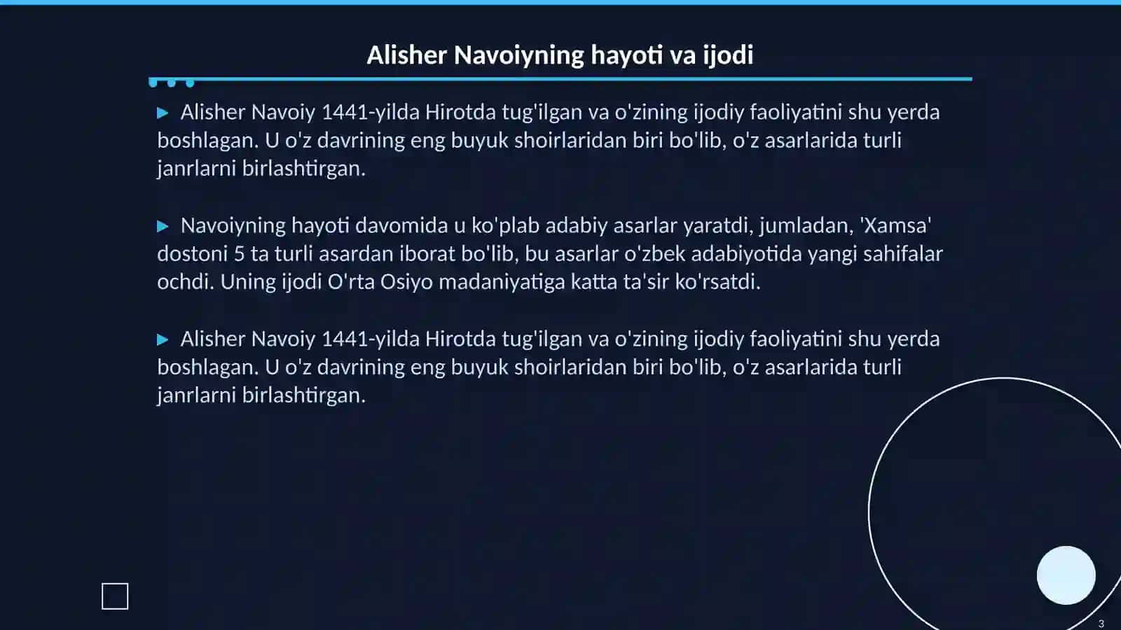 Alisher Navoiyning lirik merosi 3