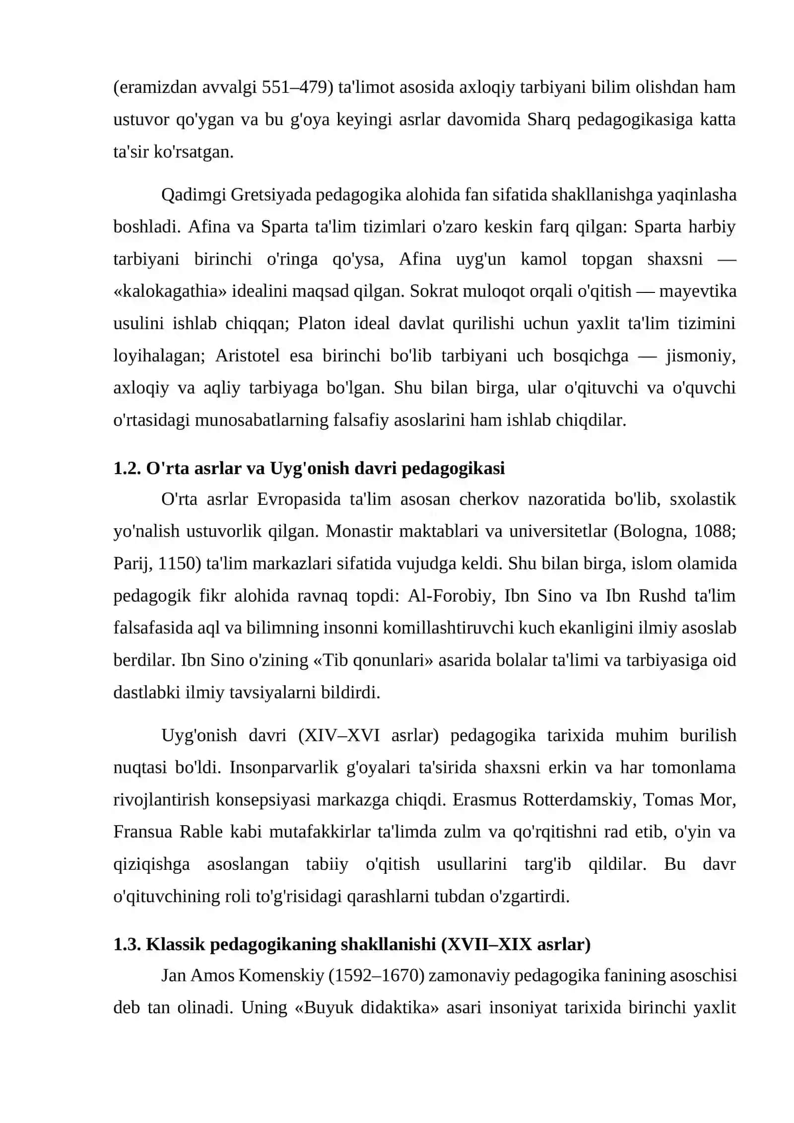INSONIYAT TARAQQIYOTINING DASTLABKI BOSQICHLARIDA PEDAGOGIKANING VUJUDGA KELISHI VA RIVOJLANISH TARIXI 3