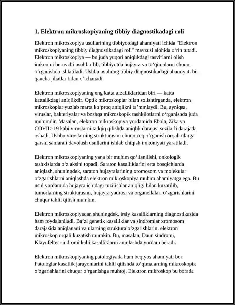 Elektron Mikroskopiya Usullarining Tibbiyotdagi Ahamiyati 3