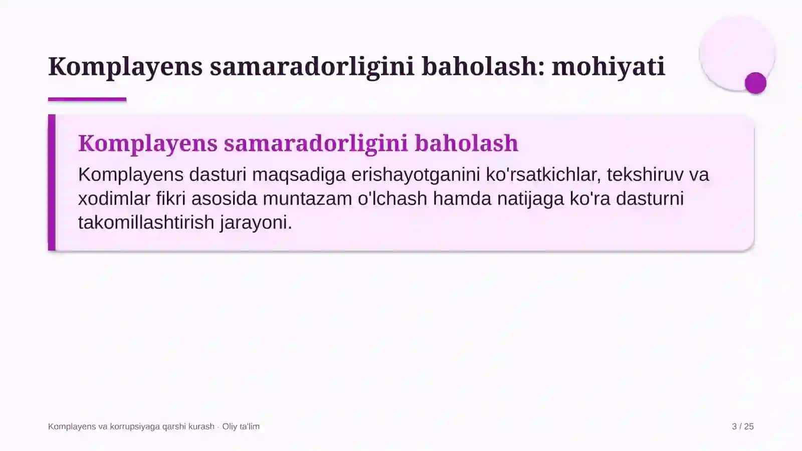 Avtomobillarga gaz to'ldirish shoxobchalarida komplayens samaradorligini baholash 3