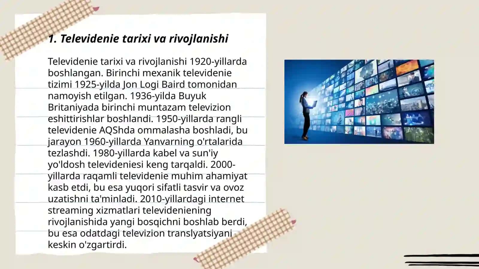 Televideniya koʻngilochar sanoat sifatida 3