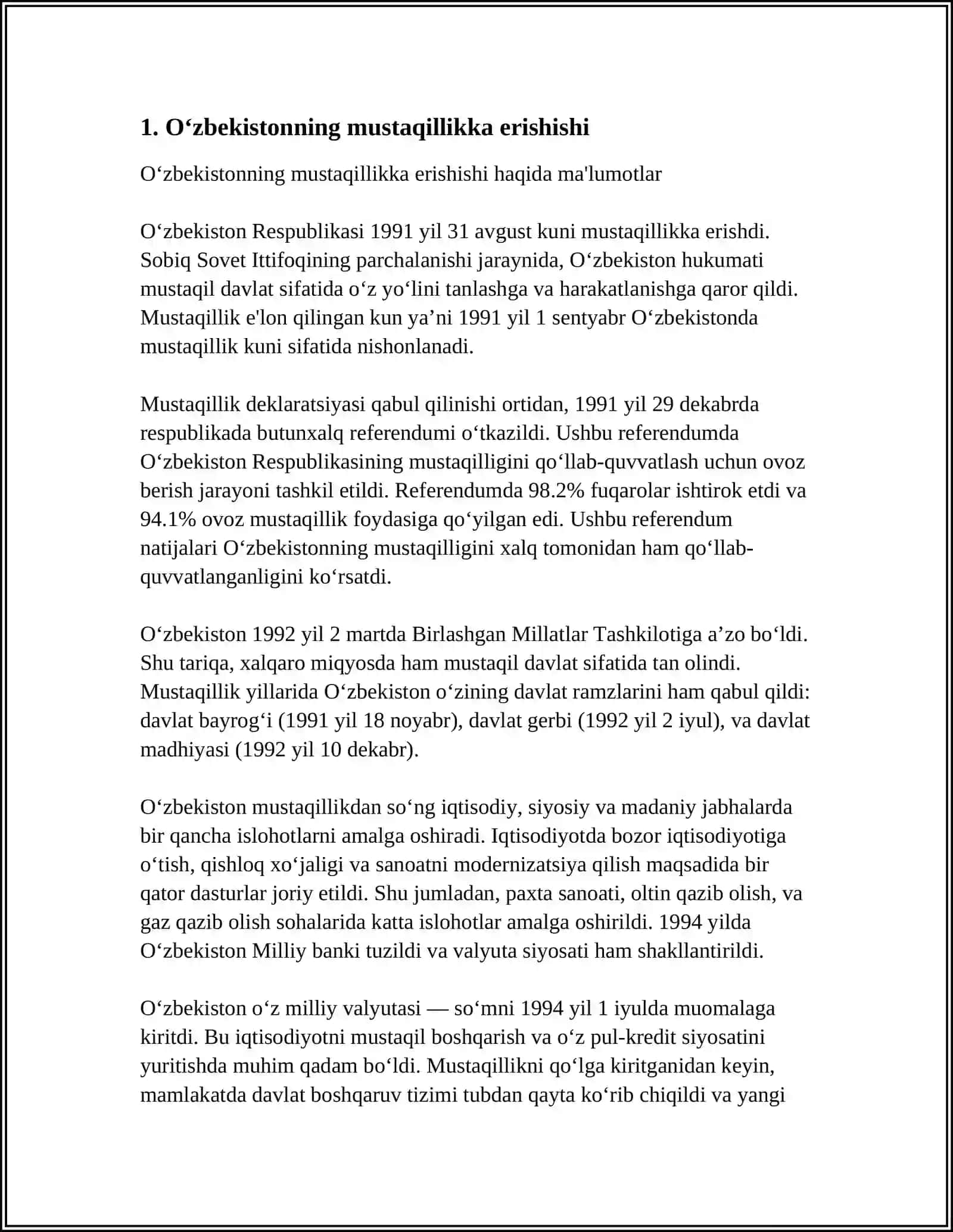 OʻZBEKISTONNING ENG YANGI TARIXI 3