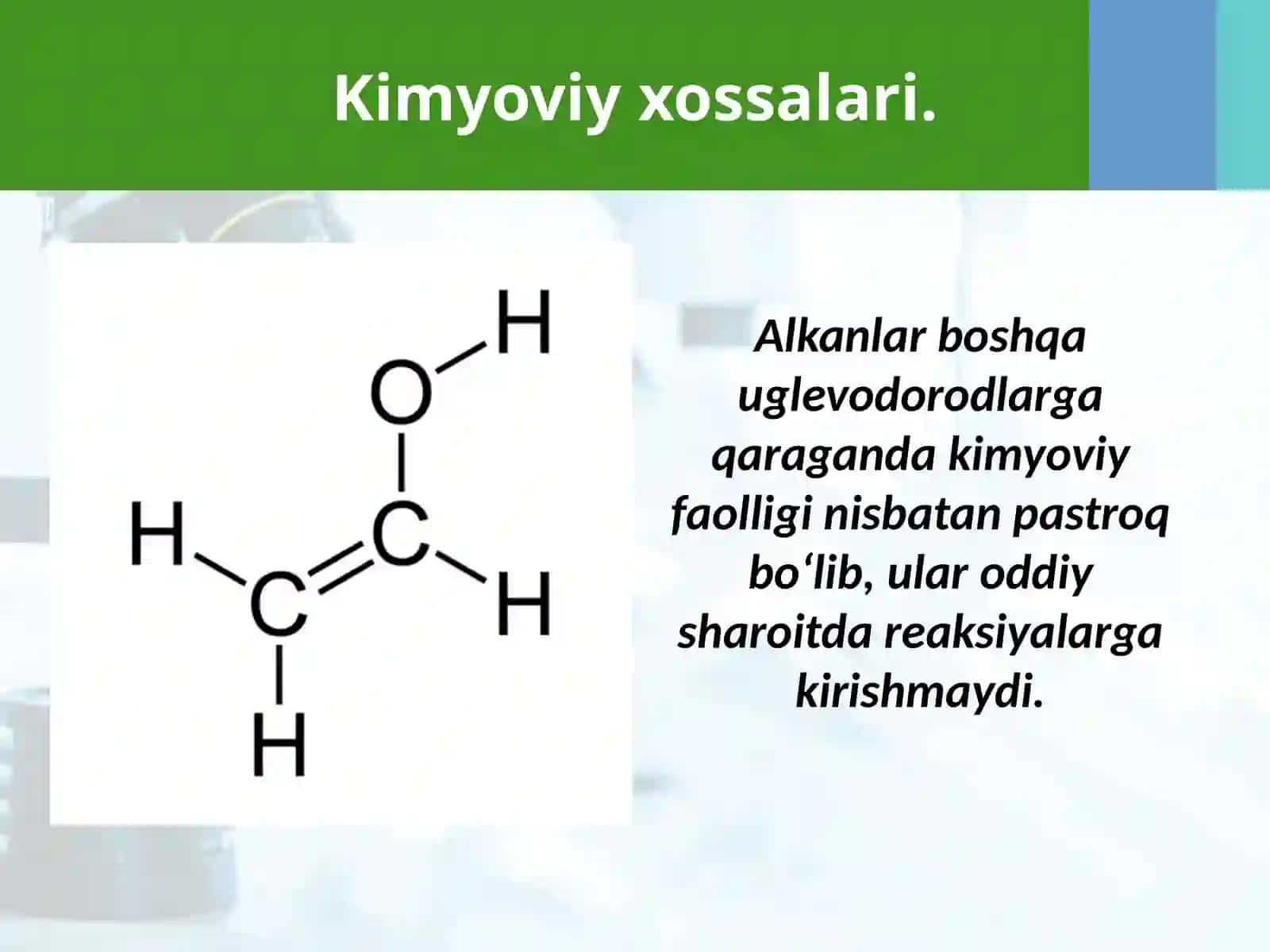 Alkanlarning kimyoviy xossasi 3