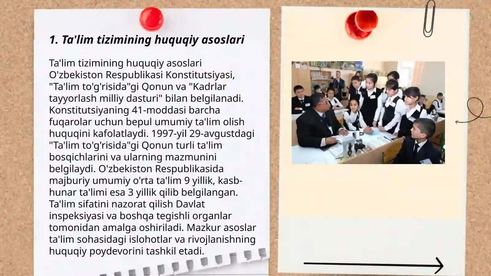 Ta'lim tizimining huquqiy asoslari 3