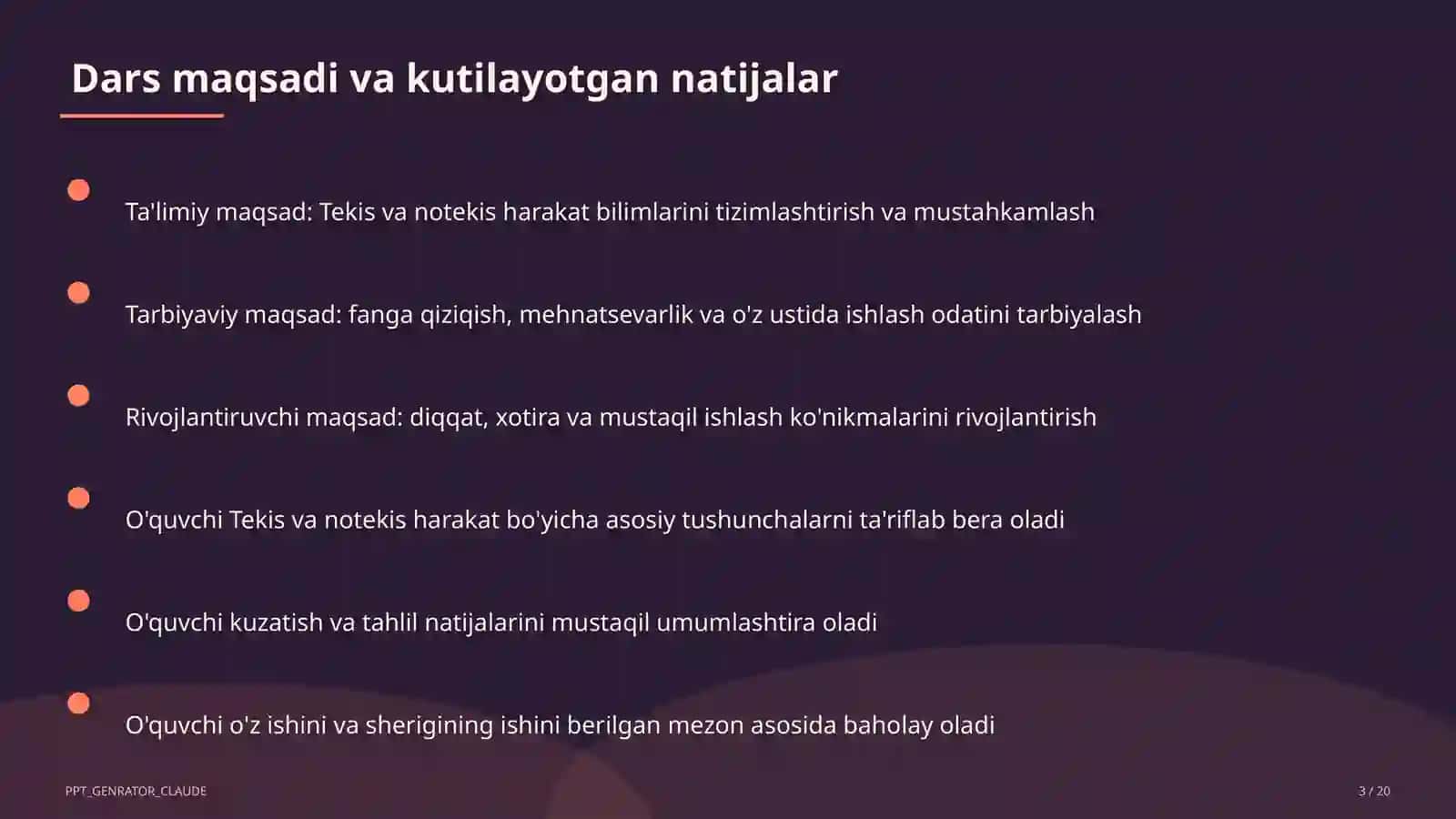 Fizika (6– 11) — mustaqil o'rganish uchun 3