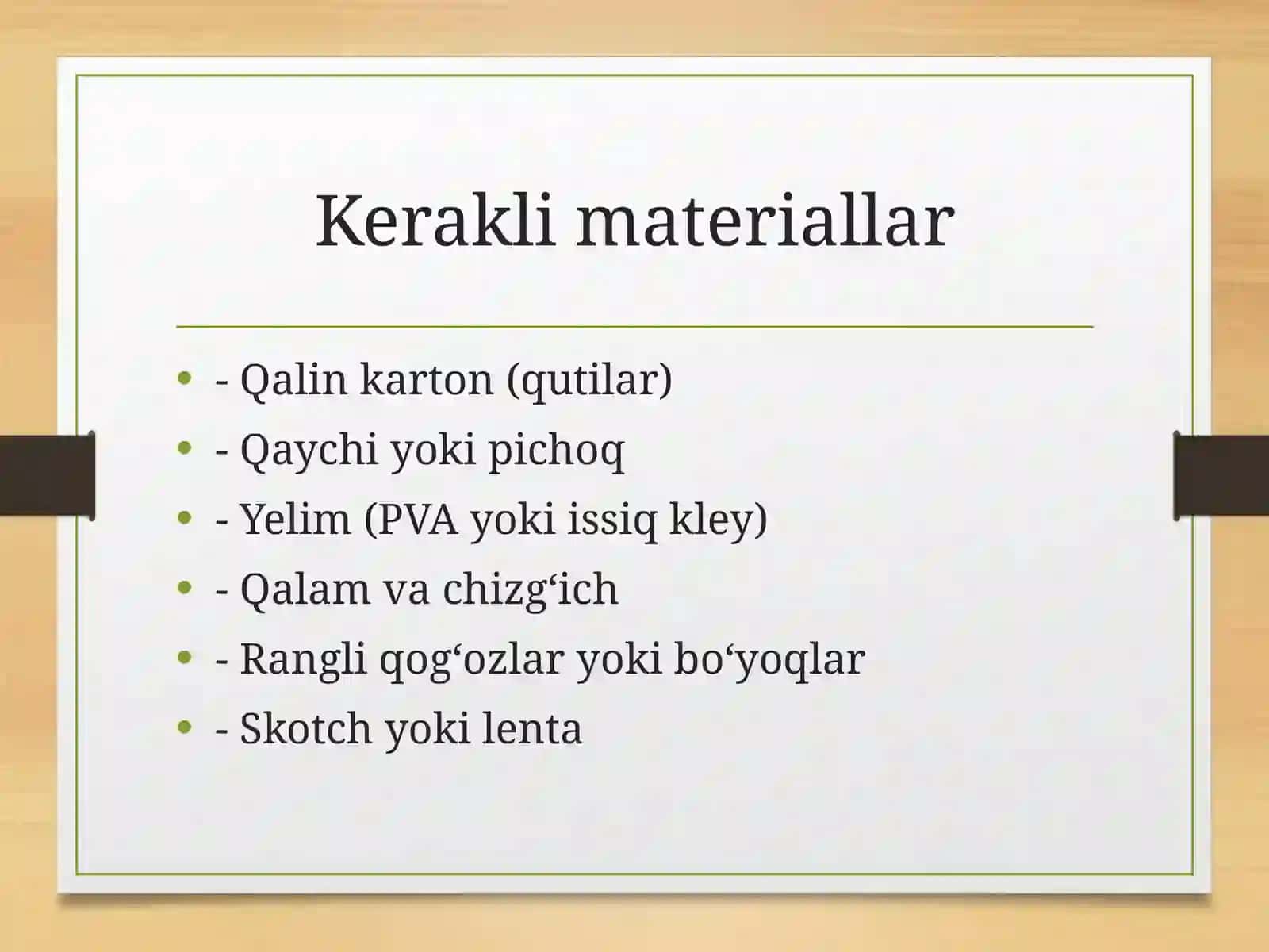 Kartondan uy shaklini yasash bosqichlari 3