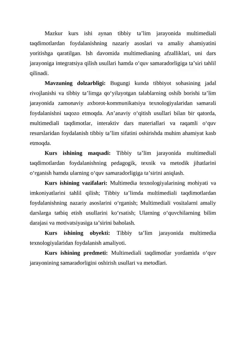 TIBBIY TA’LIMDA MULTIMEDIALI TAQDIMOTLARNING AMALIY QO‘LLANILISHI 3