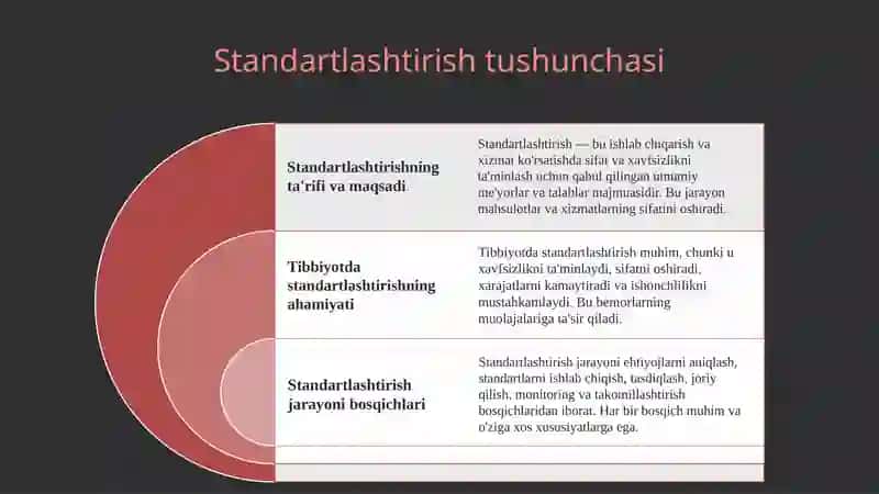 Standartlashtirish. Standartlashtirilgan korsatkichlarni tibbiyotda ahamiyati va ularni hisoblash. 3