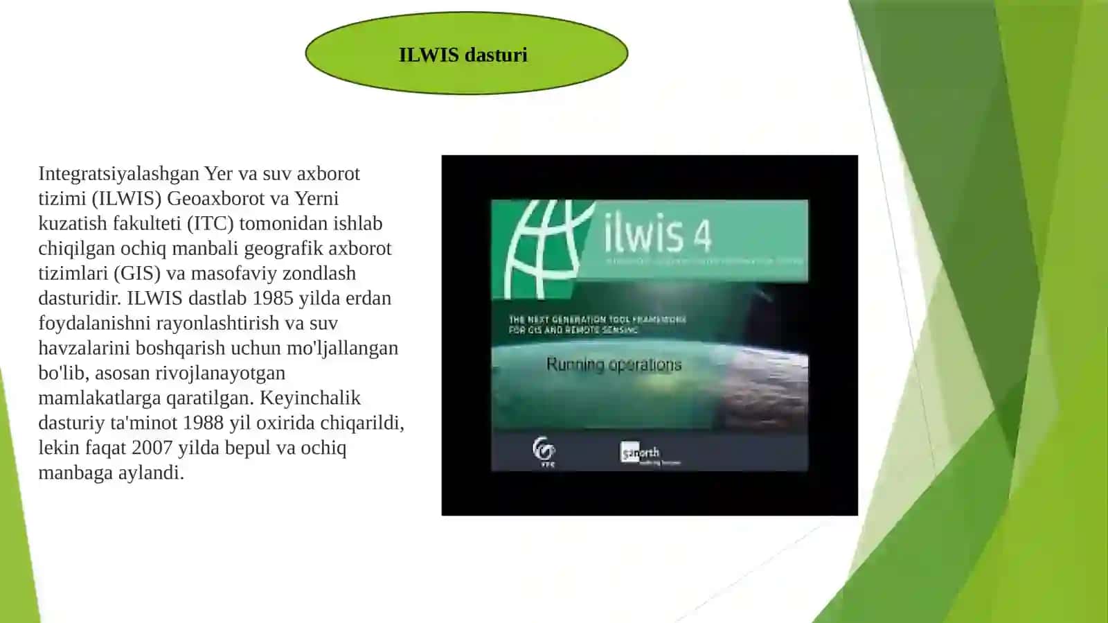 GAT texnologiyalari dasturlarini tanlash ular asosida desertatsiyaga oid kartalarning geografik asosini tayyorlash 3