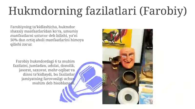Farobiyning Siyosat falsafasi va Gʻazzoliyning Kimyoi saodat asari tahlili 3