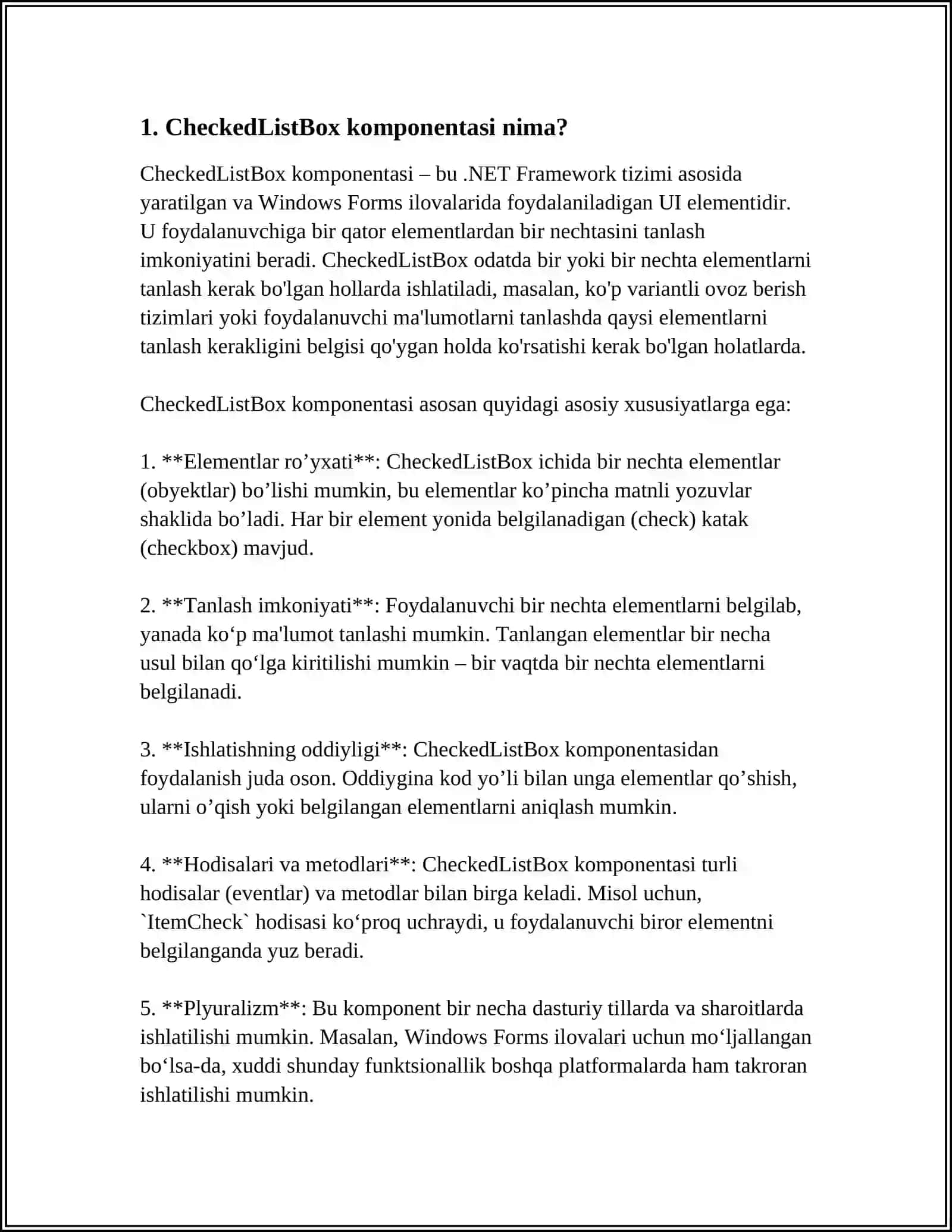 VISUAL STUDIO MUHITIDA CHECKEDLISTBOX KOMPONENTASI 3