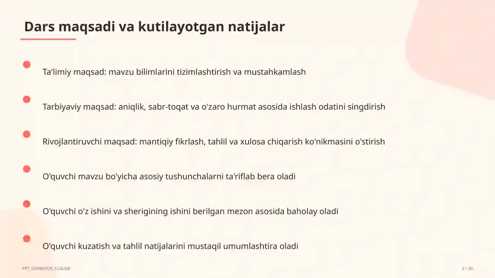 Interfaol metodlar: Klaster va Aqliy hujum 3