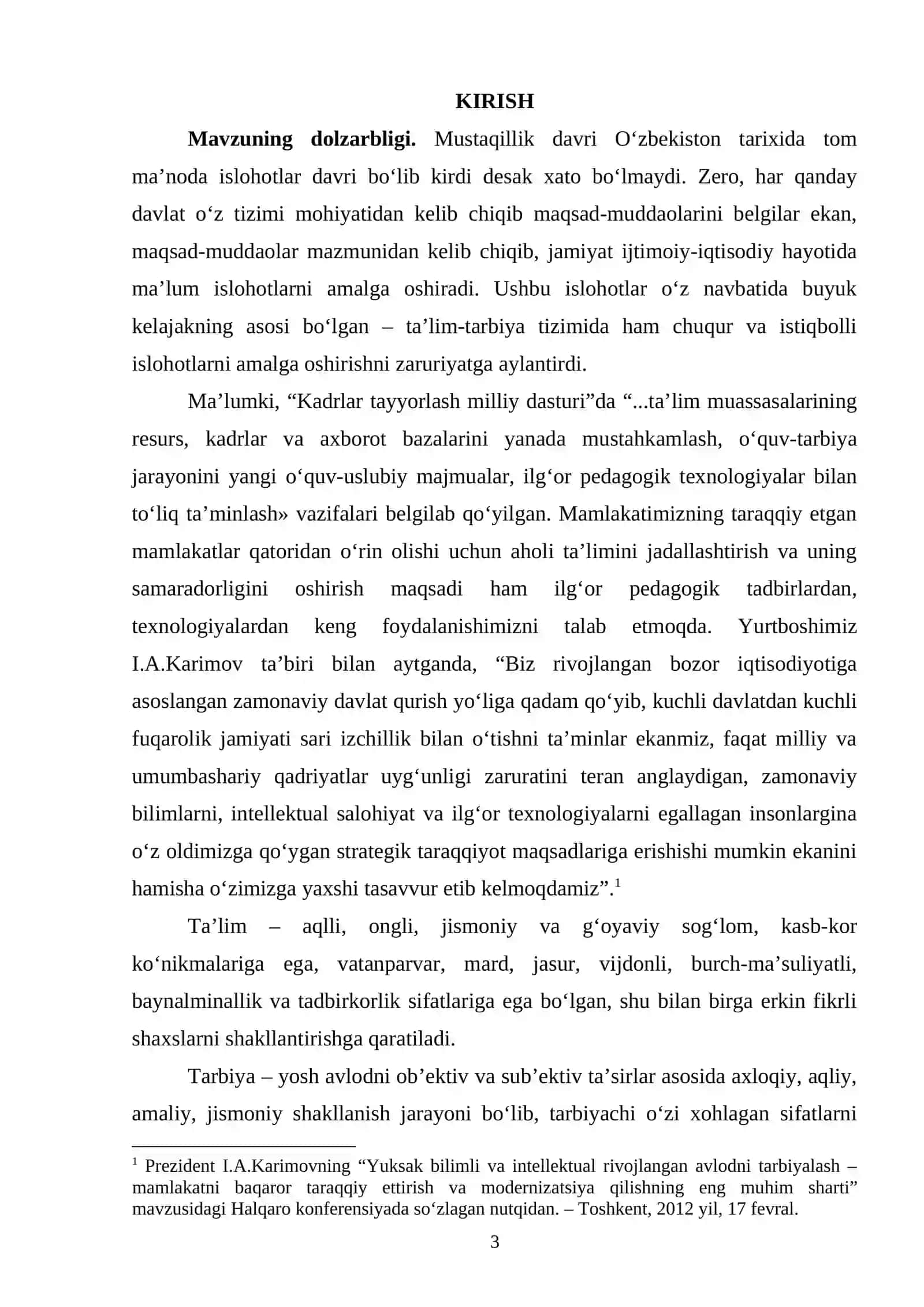 LOYIHALASH METODI – O‘QITISHNI TASHKILLASHTIRISHNING MUHIM SHAKLI 3