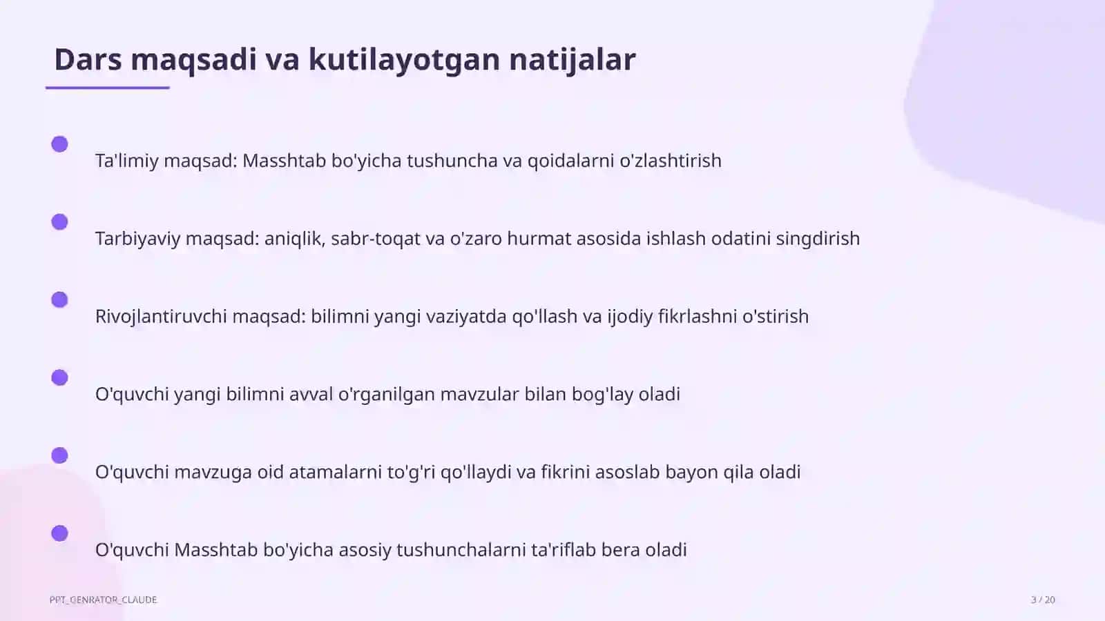 Masshtab (6-sinf) 3