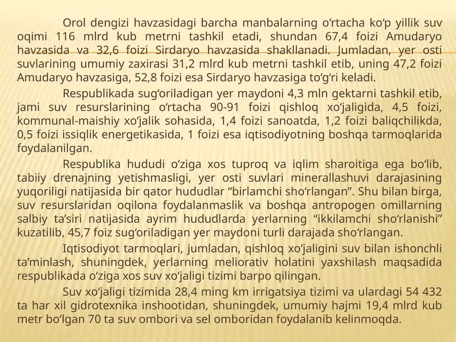 O’zbekiston Respublikasida suv xo’jaligini boshqarishning tashkiliy tuzilmasi va institutsional o’zgarishlar 3