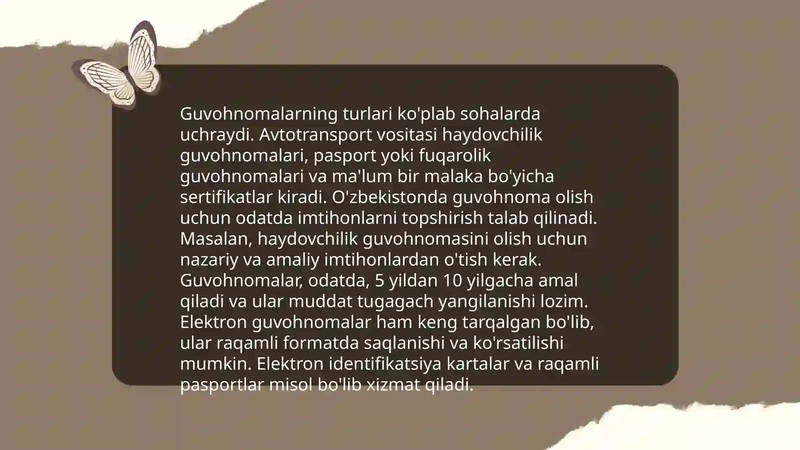 Guvohnoma, ishonchnoma hujjat turlari 3